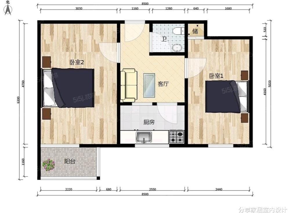 分享家居室内设计|北京二手房改造后，入住两个月很幸福，面积小也要尽量收拾干净！