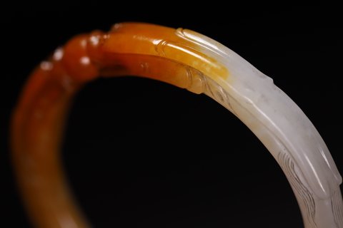 和田玉籽料|和田玉籽料 双龙头手镯