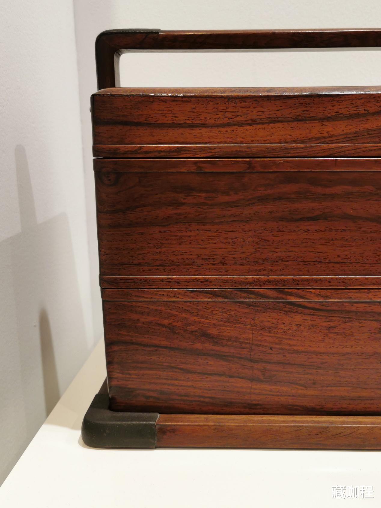 |缝隙全包、榫卯全隐，黄花梨老提盒细致严密