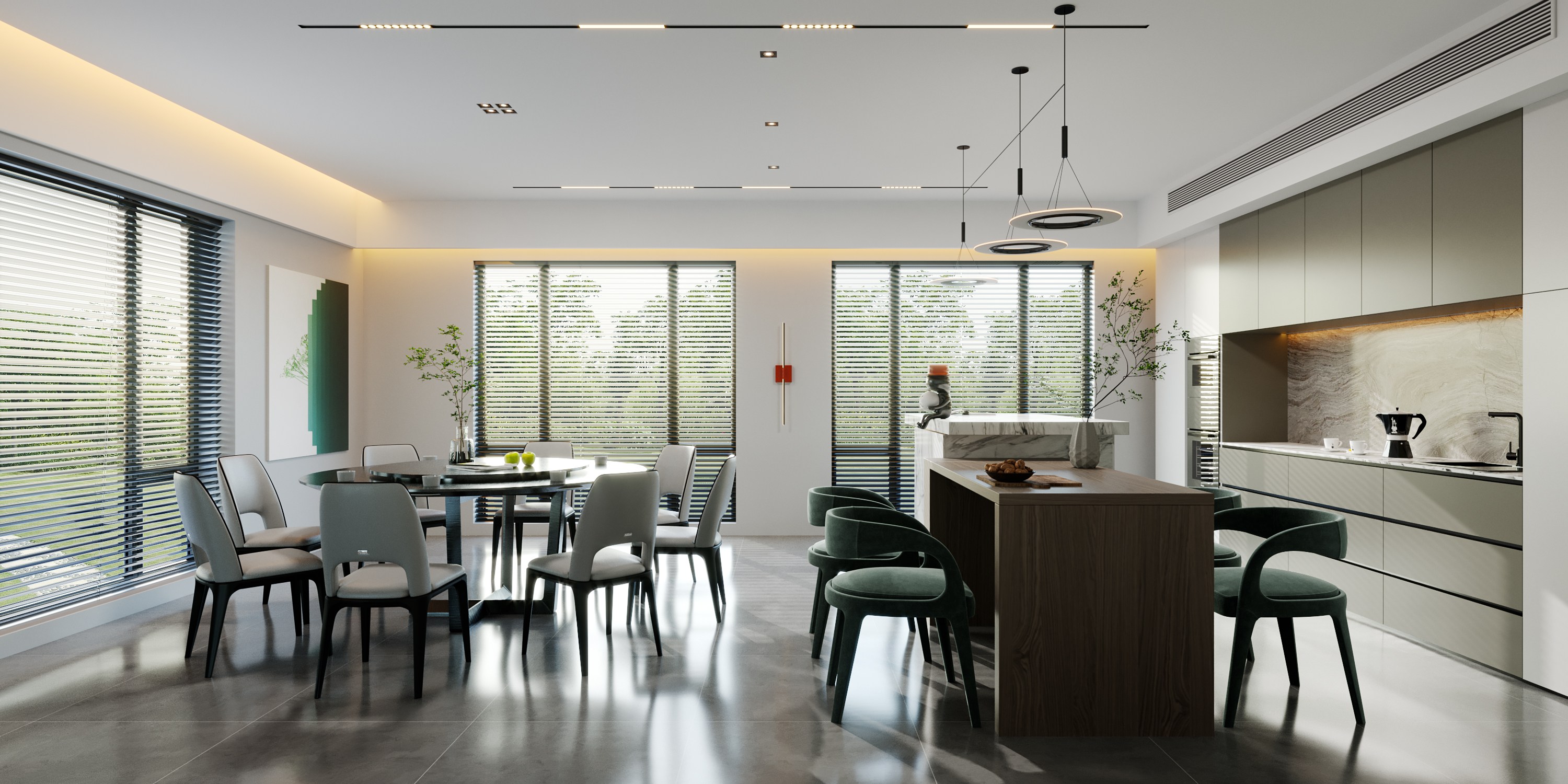 200㎡现代轻奢风3房2厅,邂逅时尚优雅的生活格调