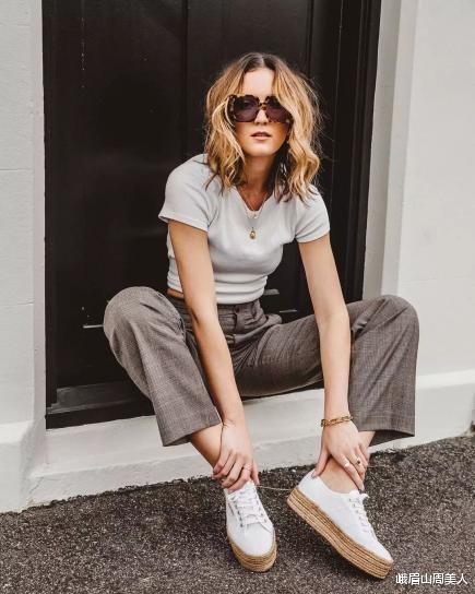 阔腿裤|有品位的女人都爱“阔腿裤”，配这3双鞋，显腿长不说，还特时髦