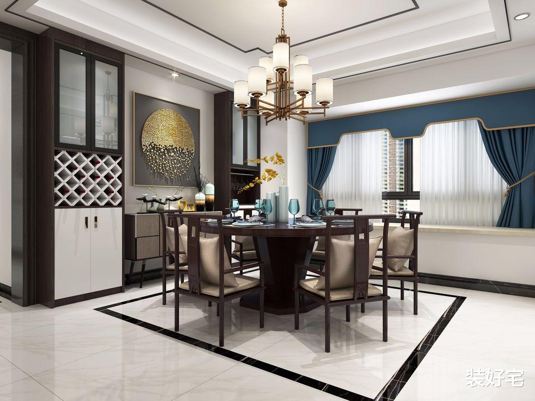 装好宅|中式风格四居室，158平方米的自由空间，惊艳你的视觉！