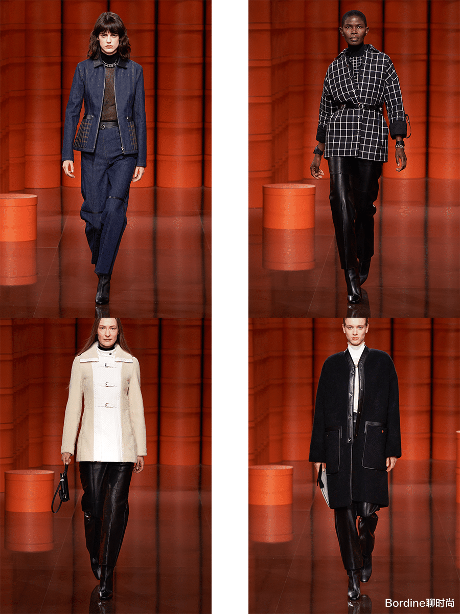 Bordine聊时尚|Hermès 2021秋冬系列，很强的力量感，用深色调的颜色能够更好的营造