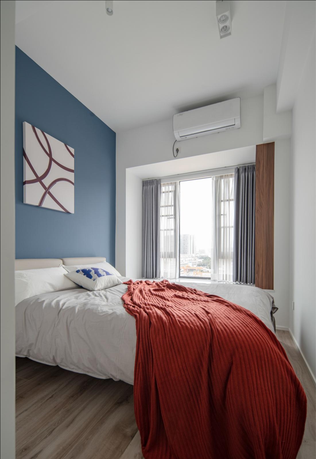 118㎡混搭两居,大胆的水泥墙设计,打造舒适感满分的家居!