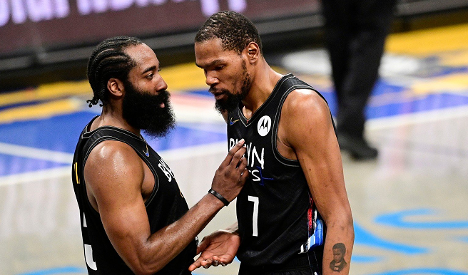 凱文·杜蘭特|籃網(wǎng)無奈！杜蘭特和哈登曾確診，打疫苗后再度確診，名記：太悲催