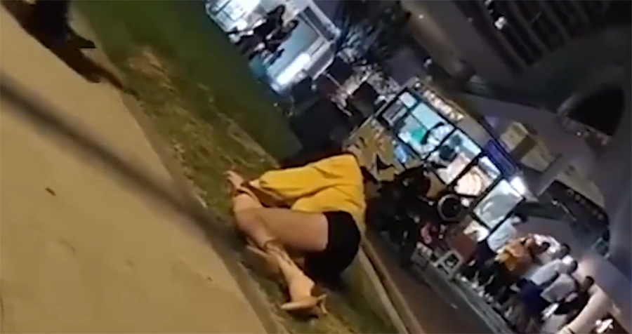  女子深夜陪4男子喝酒，不省人事醉倒街头惹丈夫怒斥：叫你妈来看