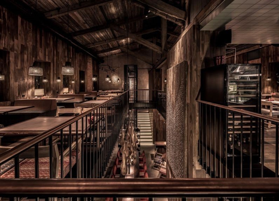 餐厅设计 | 格鲁吉亚复古的“开放式厨房”