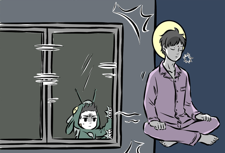 哪吒|非人哉：哪吒半夜爬起来“吃鸡”，又撞到观音梦游，差点“吓尿”