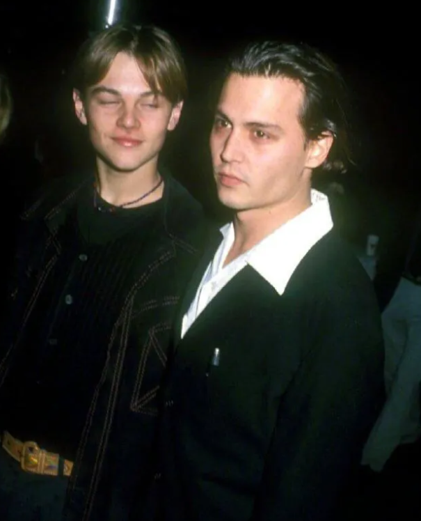 莱昂纳多·迪卡普里奥|小李子和德普年轻时期的合影，谁赢了？