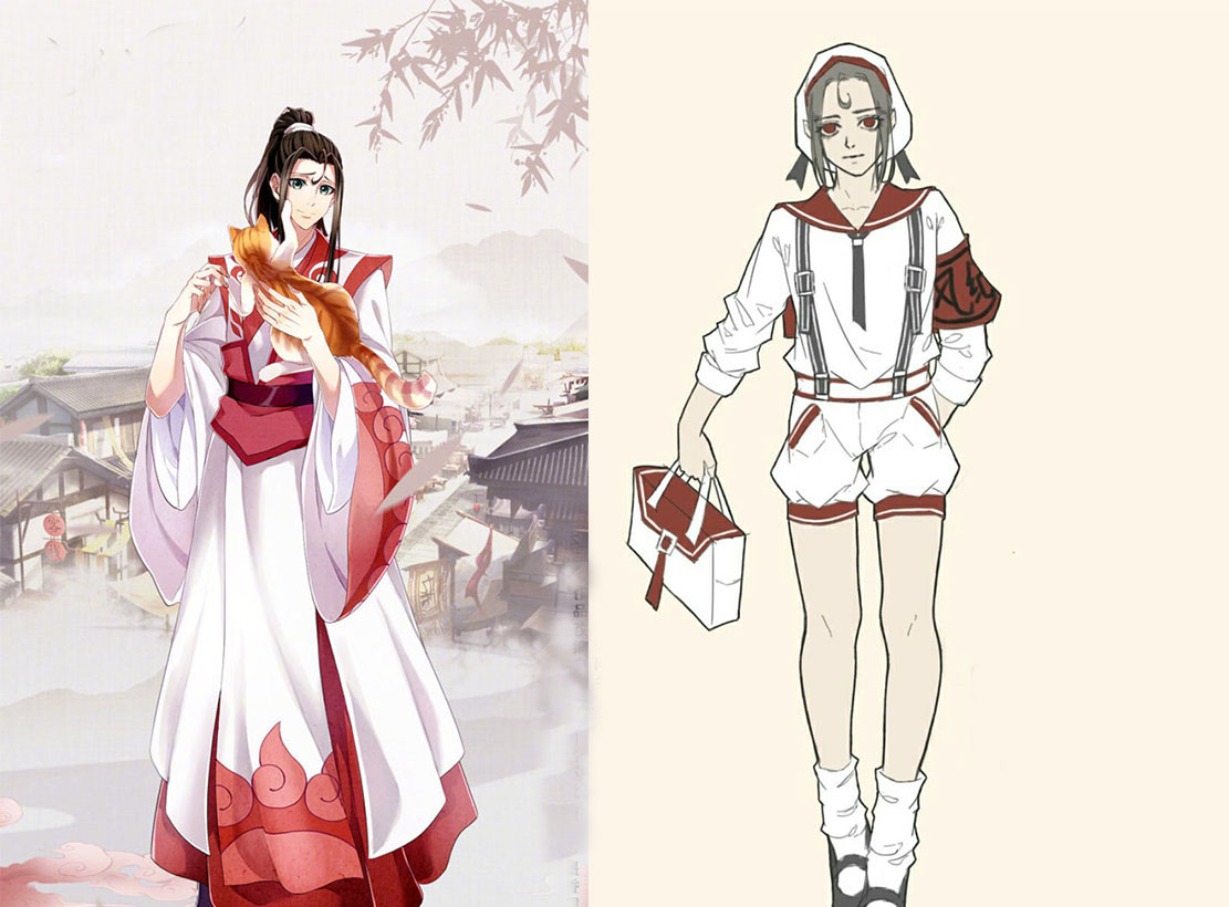 魔道祖师|魔道祖师：众人的夏季短款校服，大小姐霸气凌人，道长特别仙气