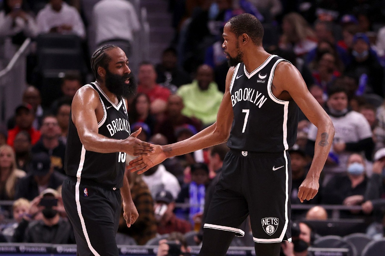 詹姆斯·哈登|媒体评NBA现役10大双人组合：杜兰特哈登居首，健康詹眉仍是前三