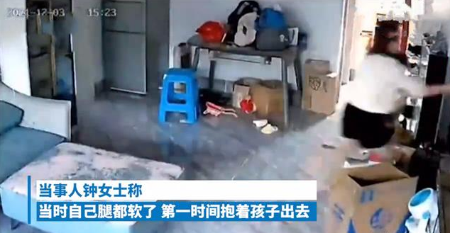 妈妈厨房炒菜,2岁娃突然在卧室大哭,妈妈进卧室5秒后厨房煤气爆炸