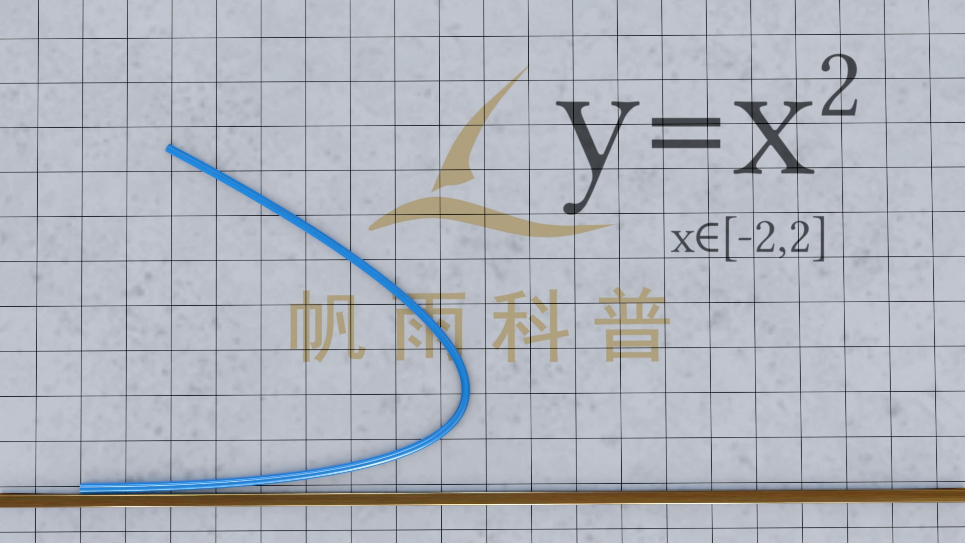  抛物线在平面上滚动，其焦点轨迹是什么呢