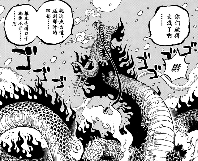 凯多|海贼王：小菊刺穿凯多手掌，结果手臂没了，雷藏：我的头还好吗