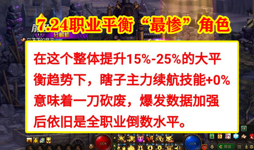 地下城与勇士|DNF：7.24职业平衡“最惨”角色，打着加强的名义削弱，SPK劝退玩家