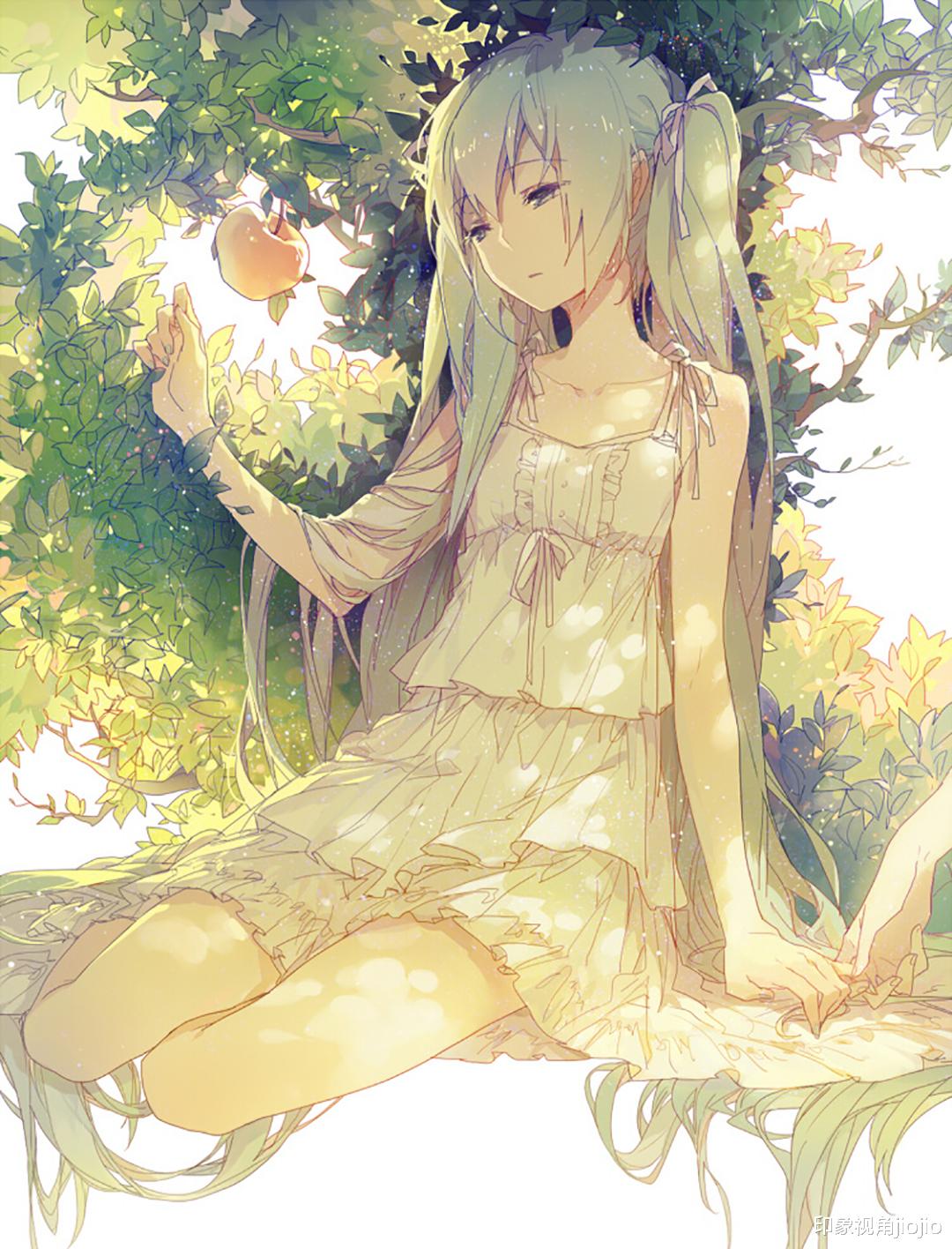 同人|二次元日系风格的同人少女插画，给人一种清澈华丽的透明感