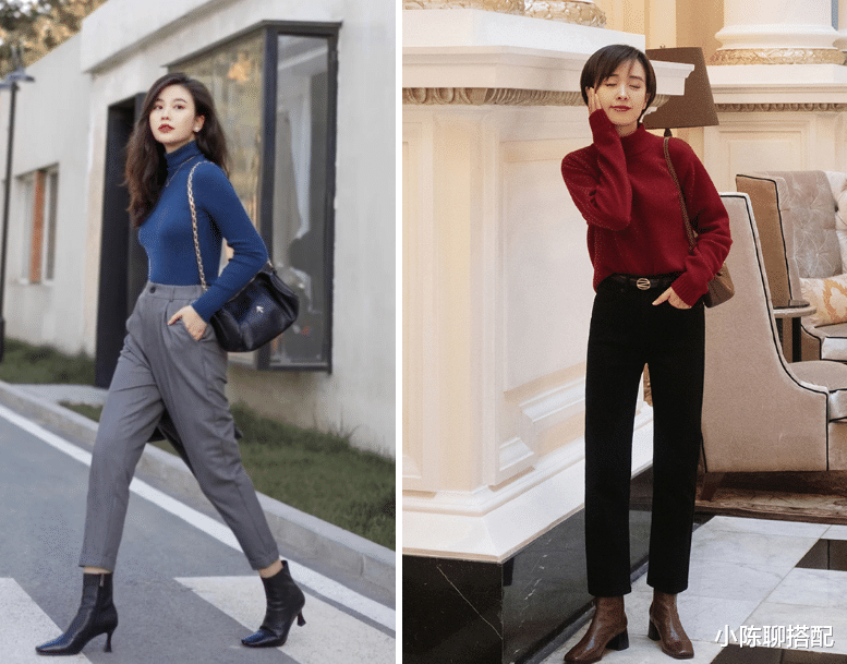 小陈聊搭配 50+女人别老穿小白鞋,今秋流行的“小短靴”太优雅,保暖还舒适