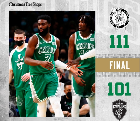 騎士隊|布朗34分羅威準三雙！凱爾特人主場111-101騎士終止6連勝