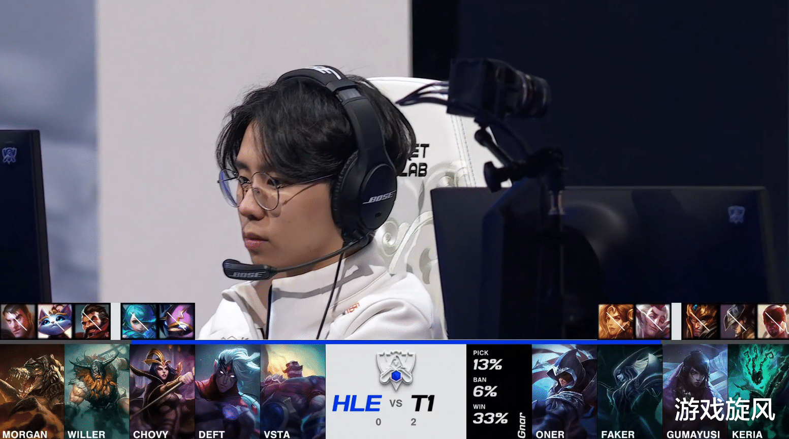天地劫|LOL：Faker锁死Chovy，上野差距太大韩华被T1零封止步八强！