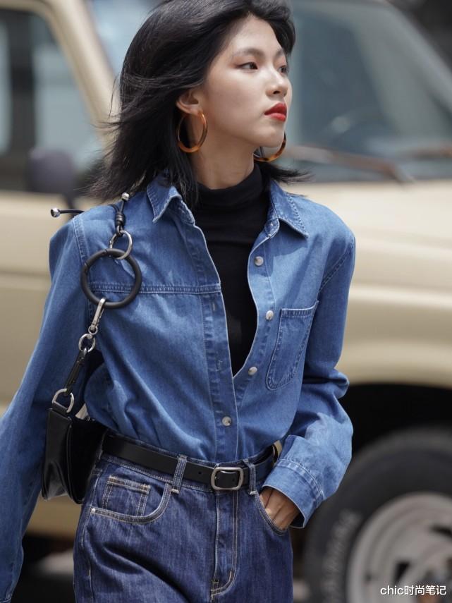 chic时尚笔记 牛仔外套叠叠乐，几十种叠穿花样，包你从深冬腊月穿到明年春天