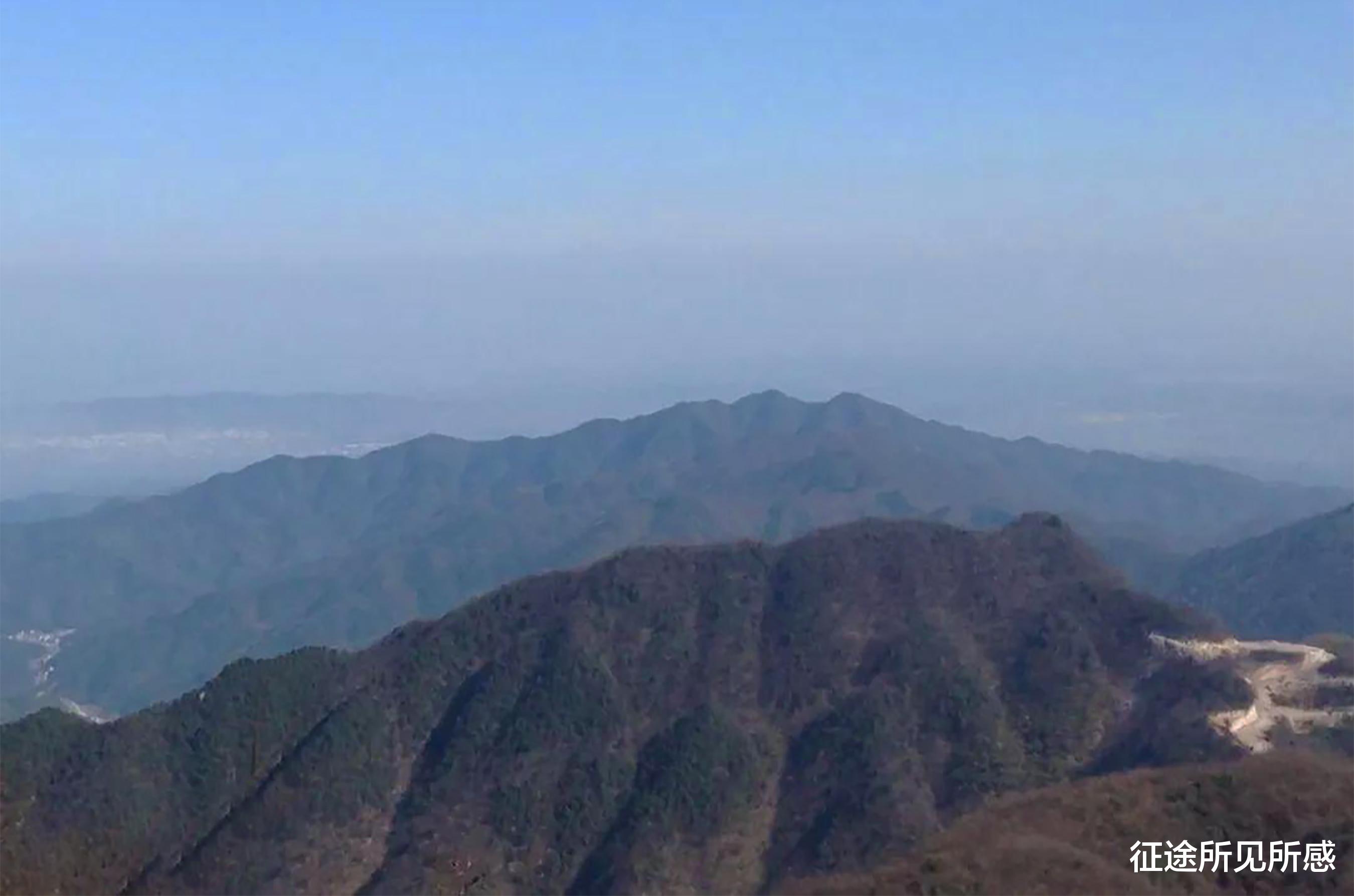 征途所见所感 江西最北部彭泽县第一高峰大浩山,游客新的网红打卡地