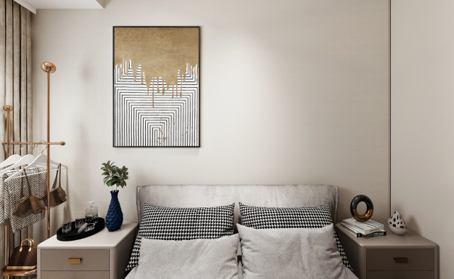 |81平现代三房设计, 优雅大气且浪漫纯净