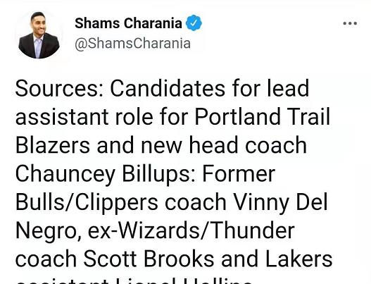 吴浩南说育儿|无缘加盟湖人？曝威少恩师领跑开拓者助教候选 今夏曾面试湖人