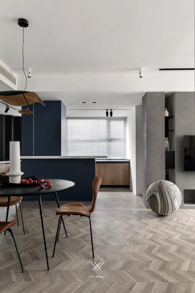 欧派家居|121㎡现代工业风，洁净空间+朴素设计，清新又舒适