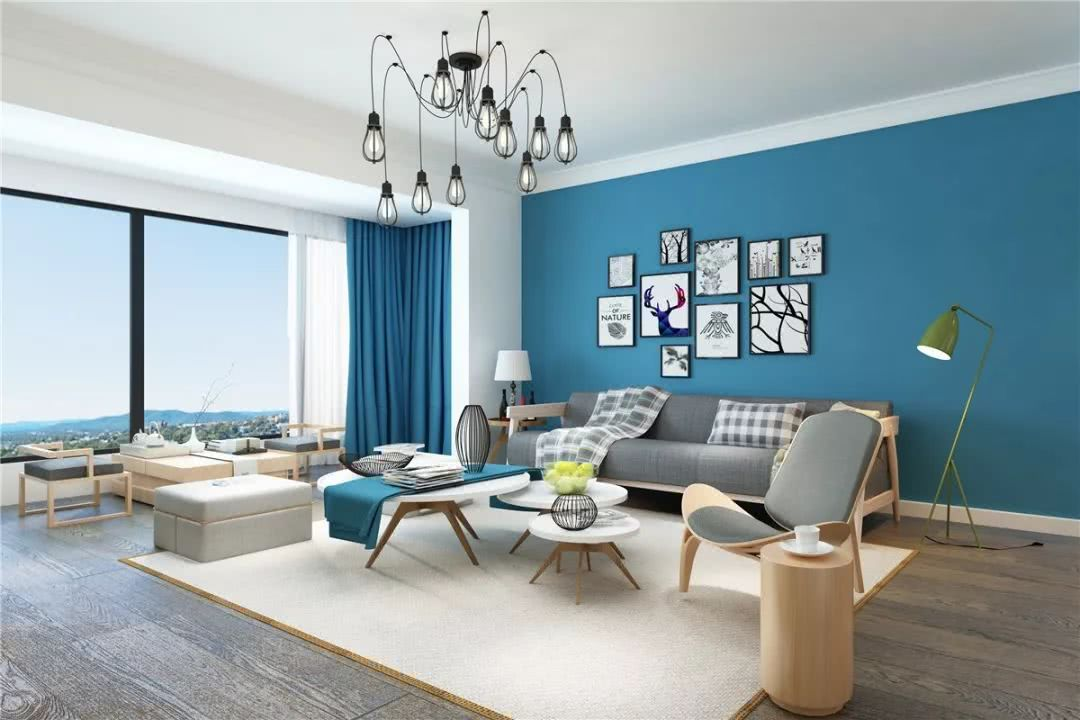 根据家里人口设计的客厅，舒适实用还温馨，邻居都表示羡慕