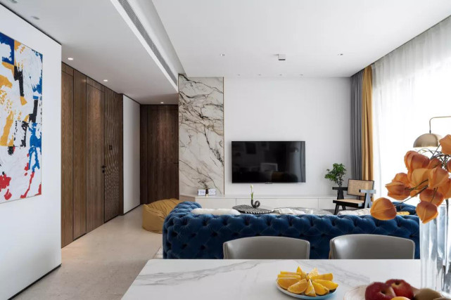 |123平轻奢欧式风四居室,多重元素的碰撞体会不一样的生活情境