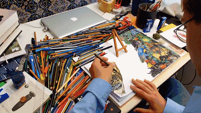 星康自闭症连锁品牌|3岁拿起画笔，这个少年勾勒出了另一个世界