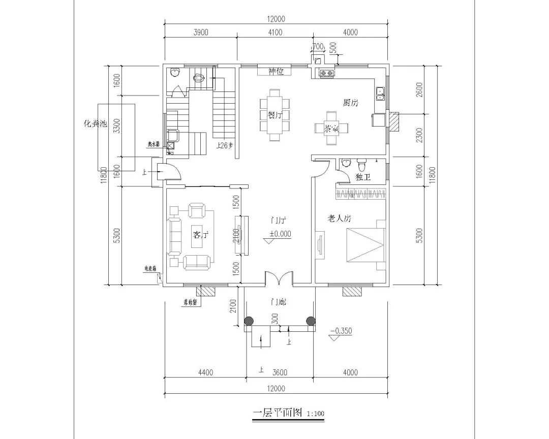 |三层欧式农村别墅，超大露台，占地120平，造价38W