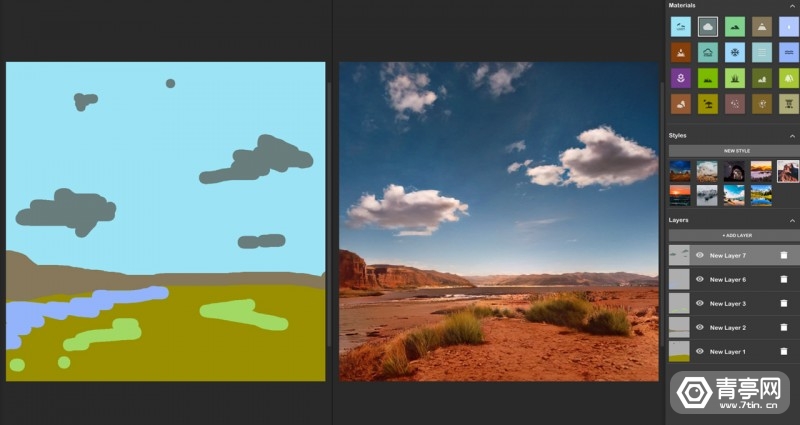 英伟达|NVIDIA推出升级版Canvas:全新AI模型,四倍分辨率提升