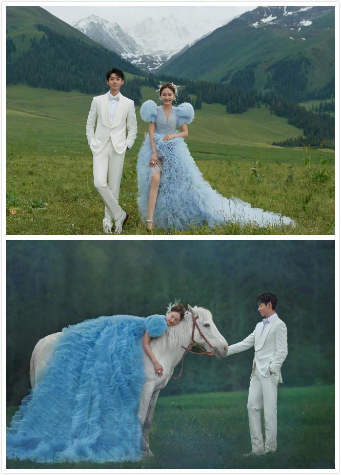 BiuVogue|魏晨审美挺好的，找的老婆颜值挺高的，就是婚纱照看着太普通