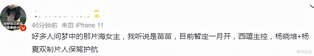 肖战|曝肖战新剧已敲定，搭档女演员苗苗，和《陈情令》制片人再次合作