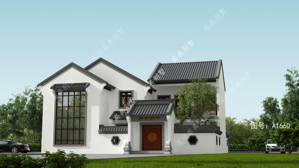 这款中式自建房,建在农村,让你的家脱颖而出。