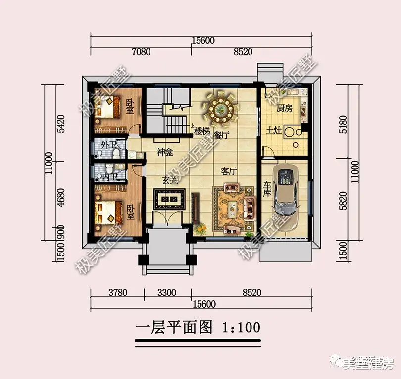 三层带车库欧式别墅，美观实用，喜欢收藏