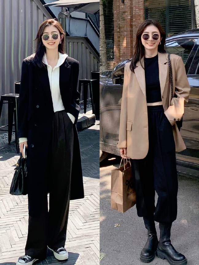 江南小蚂蚁 秋冬酷女孩穿搭难吗？学会简约冷色系搭配，时尚又洒脱