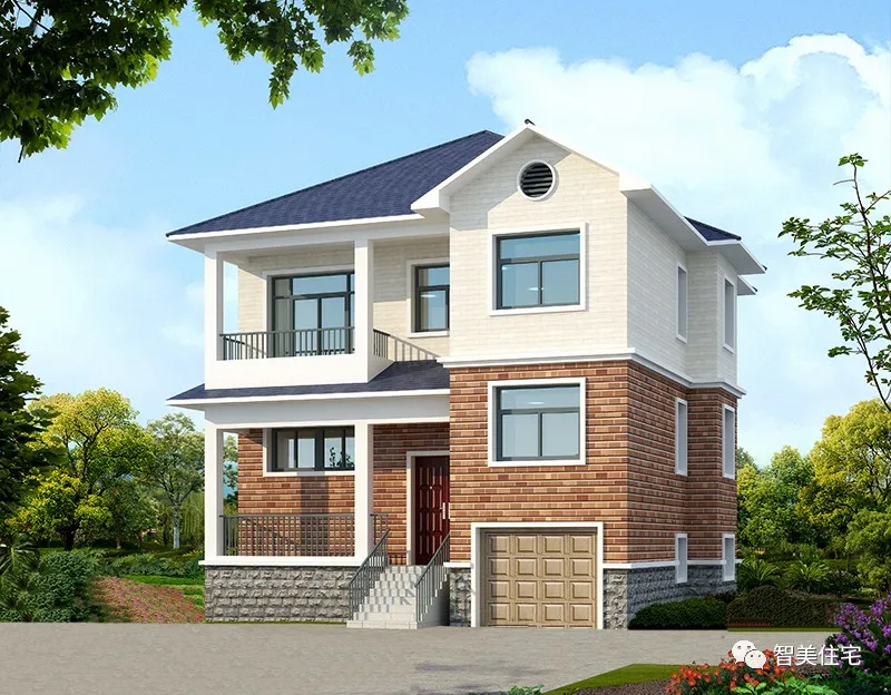 现在基本家家户户都有代步车，建房不配个车库，还真没那么方便