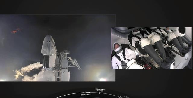雕刻 Spacex成功将4名普通人送进太空，人类同时在轨人员创新的纪录