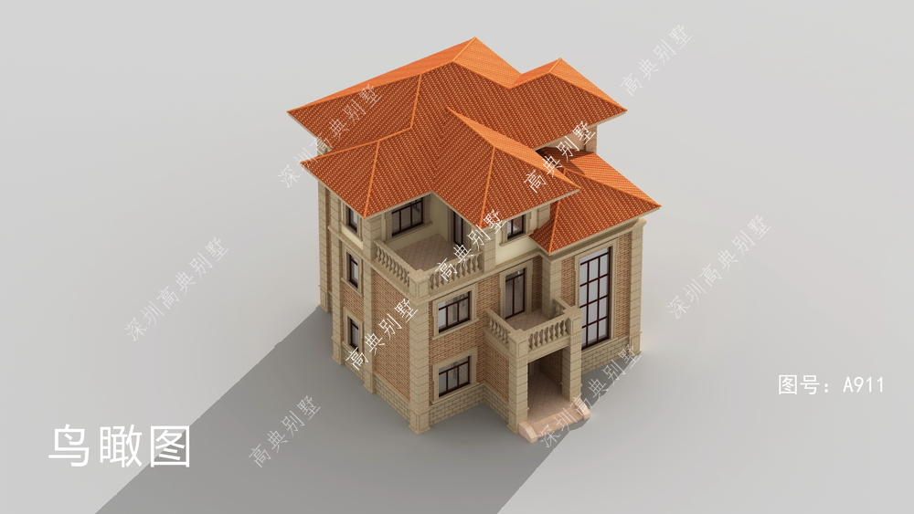 |三层欧式别墅，精致美丽、卧室数量多，满足大部分需求。