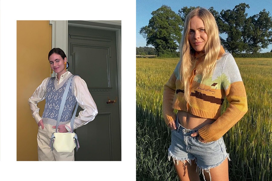 全球时尚风行|关于中秋节的穿搭好温暖！三款彩色毛衣必须拥有，刘雯率先穿上身