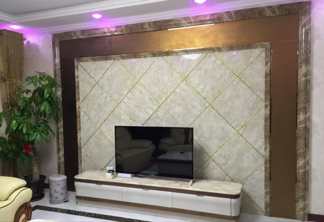 参观闺蜜的简欧宫廷风新房,玄关壁画好漂亮,餐厅展示柜太吓人