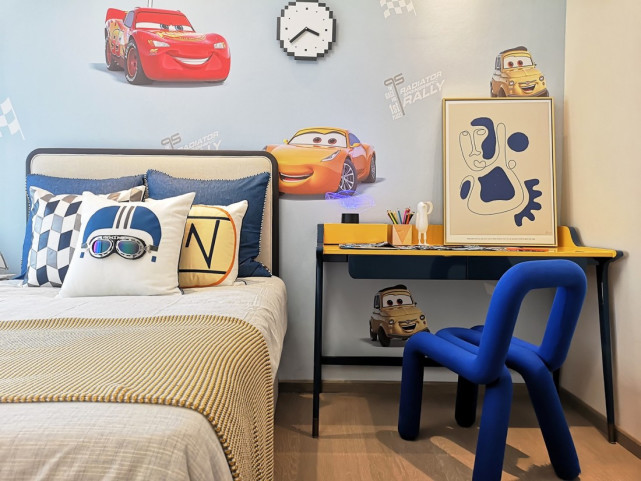 |124平中式四居室很是端庄大气的，但是儿童房确实格外有童趣