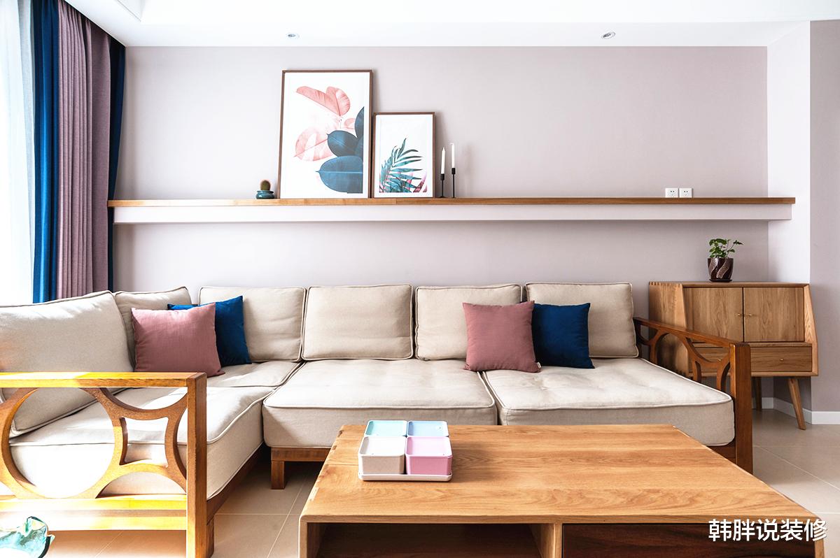 轻硬装重软装，色彩搭配太抢眼了，庆幸选择了简约北欧风