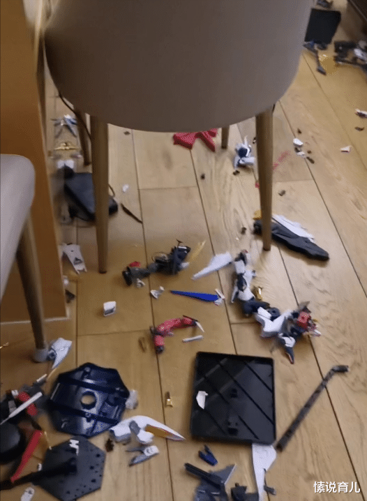 愫说育儿|“若再顶嘴，把你热爱的东西全部毁掉”，父亲怒砸儿子模型，满地残骸满屏窒息，引人深思