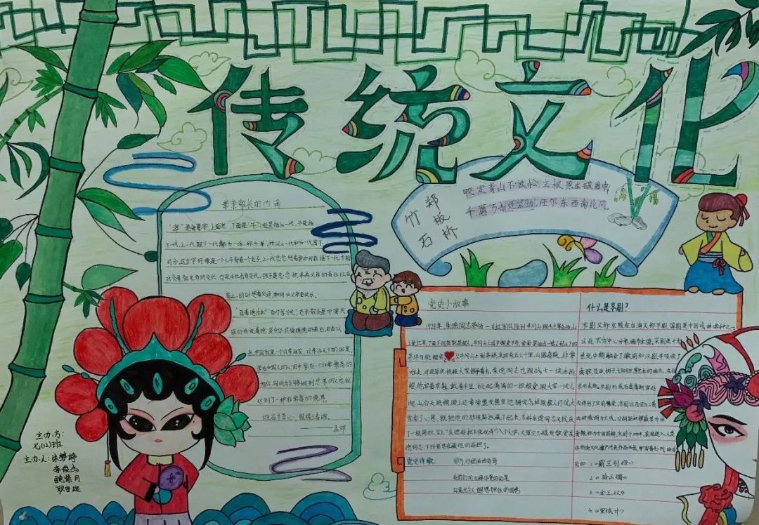 时代安徽 安徽阜南:阜南县玉泉中学传统文化青春说主题月手抄报创作大赛