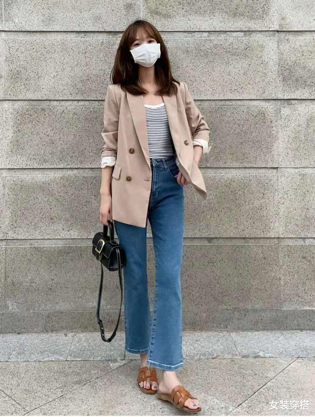 女装穿搭|秋天牛仔裤搭配什么样的上衣外套