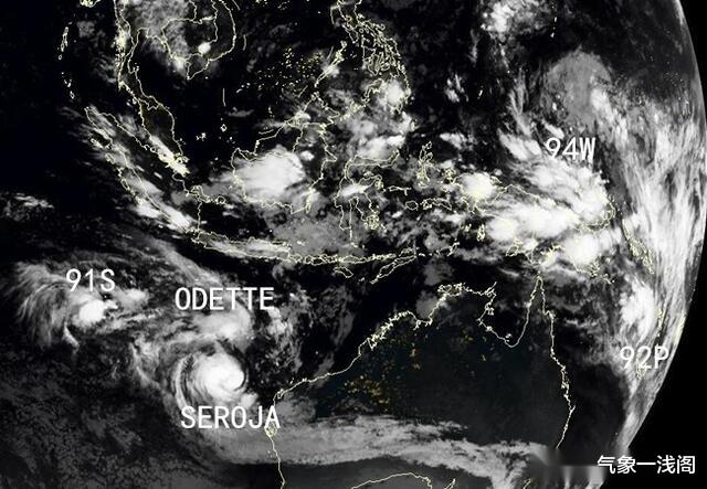 气象一浅阁 冷空气吹冷北方，风暴SEROJA消亡，94W又增强，2号台风何时来？