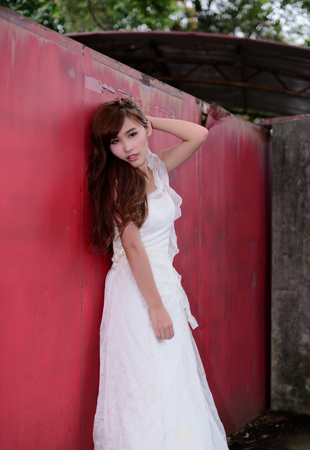 风起洛阳|美女穿白纱室外试镜-宛如仙女下凡